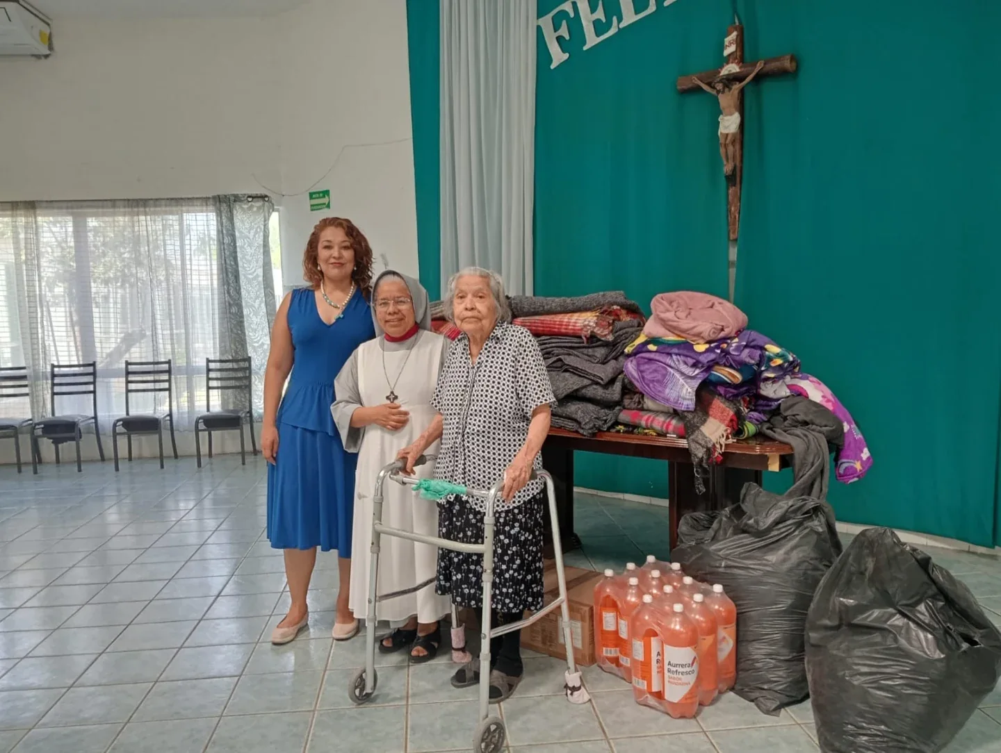 Um momento de solidariedade no lar